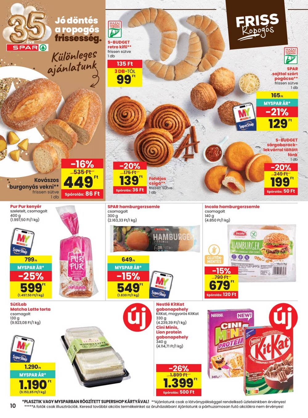 Spar akciós újság 2026.08.06-tól - 10. oldal.