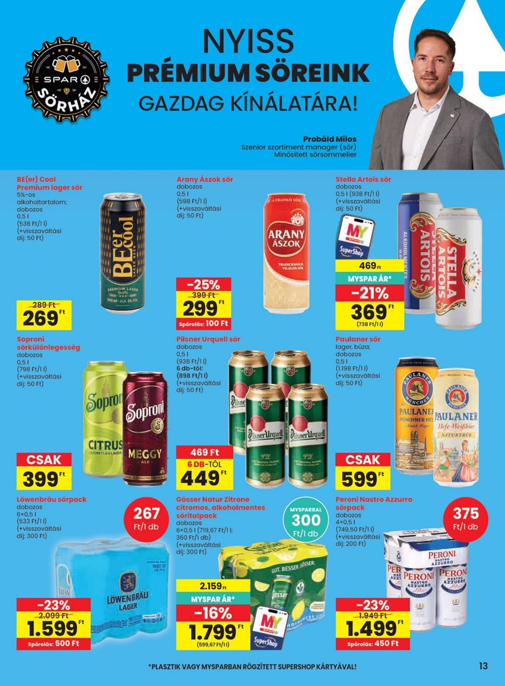 Spar akciós újság 2026.08.06-tól - 13. oldal.