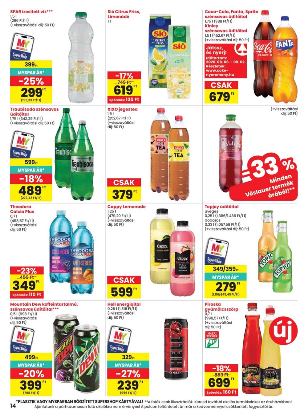 Spar akciós újság 2026.08.06-tól - 14. oldal.