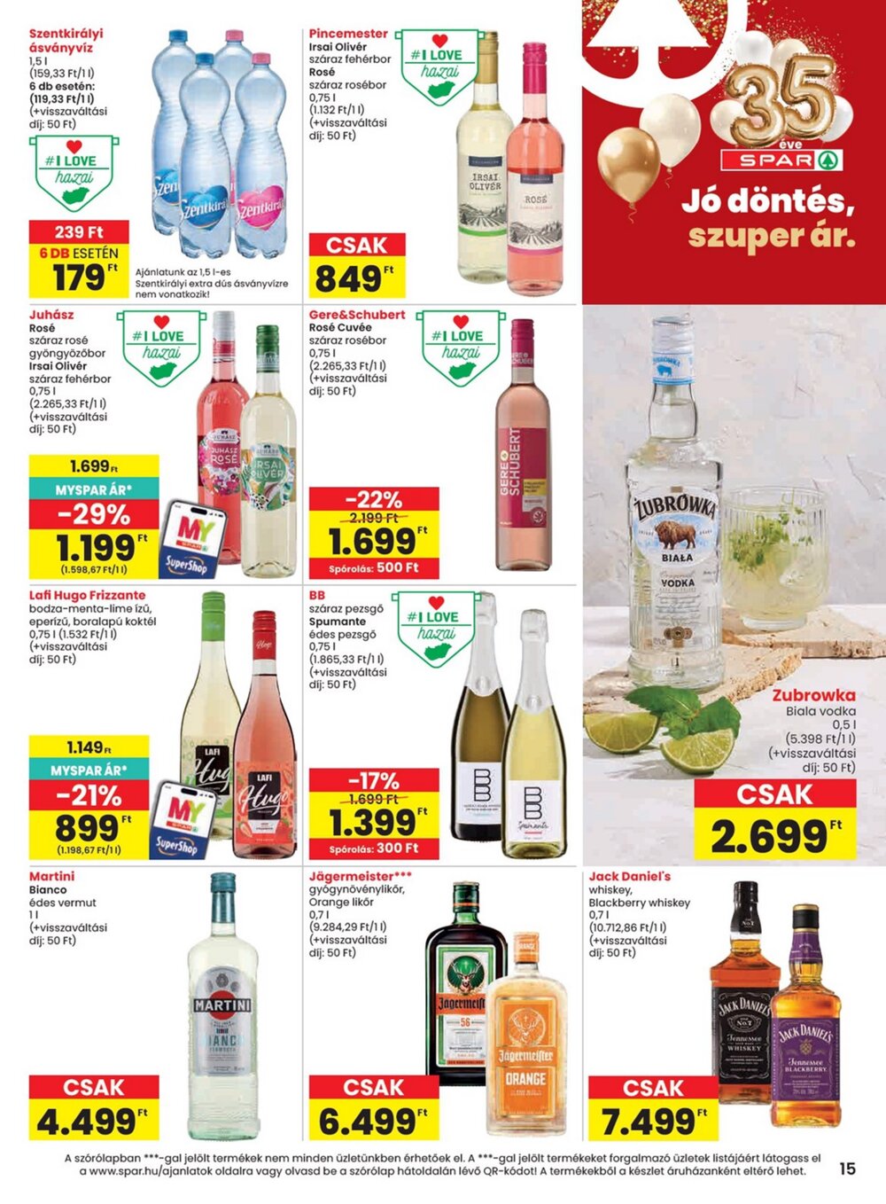 Spar akciós újság 2026.08.06-tól - 15. oldal.