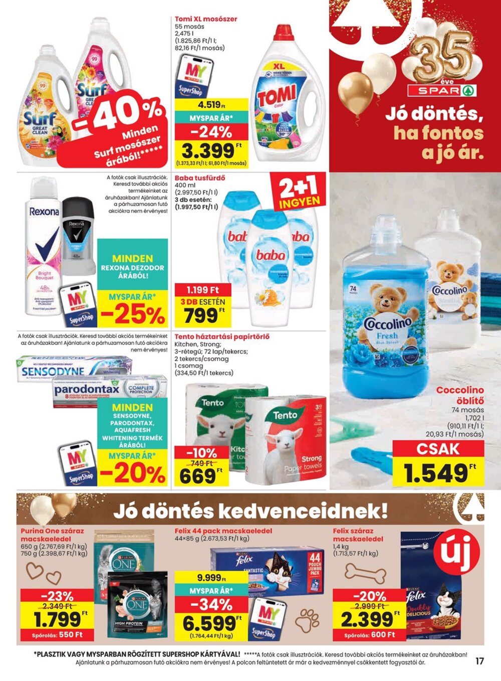Spar akciós újság 2026.08.06-tól - 17. oldal.