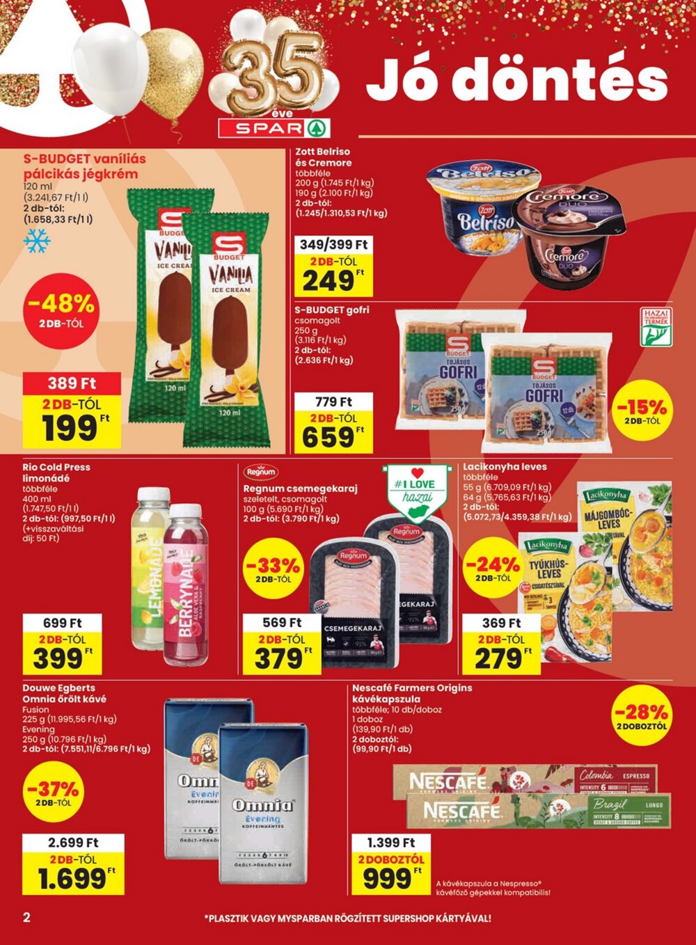 Spar akciós újság 2026.08.06-tól - 2. oldal.