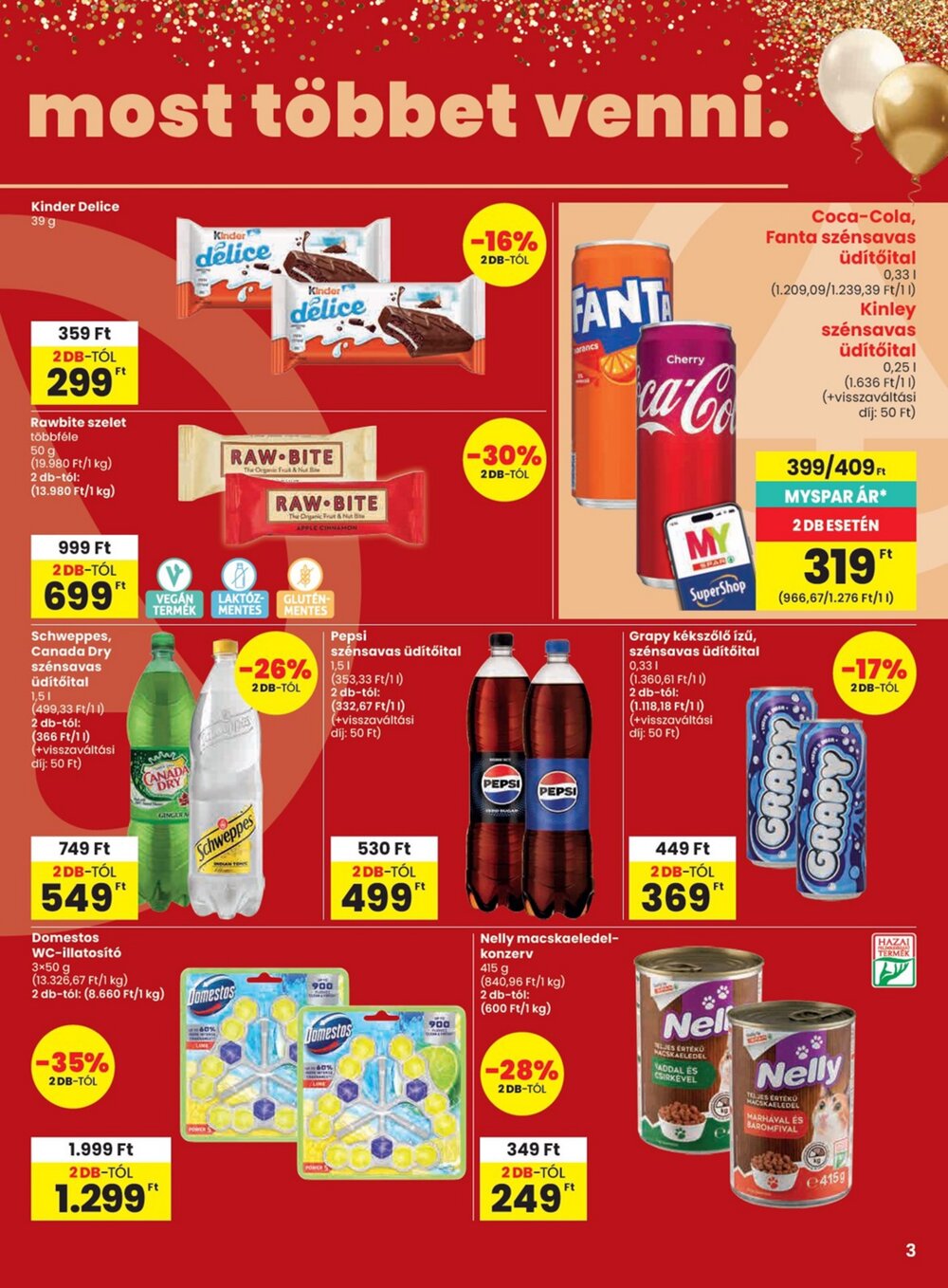 Spar akciós újság 2026.08.06-tól - 3. oldal.