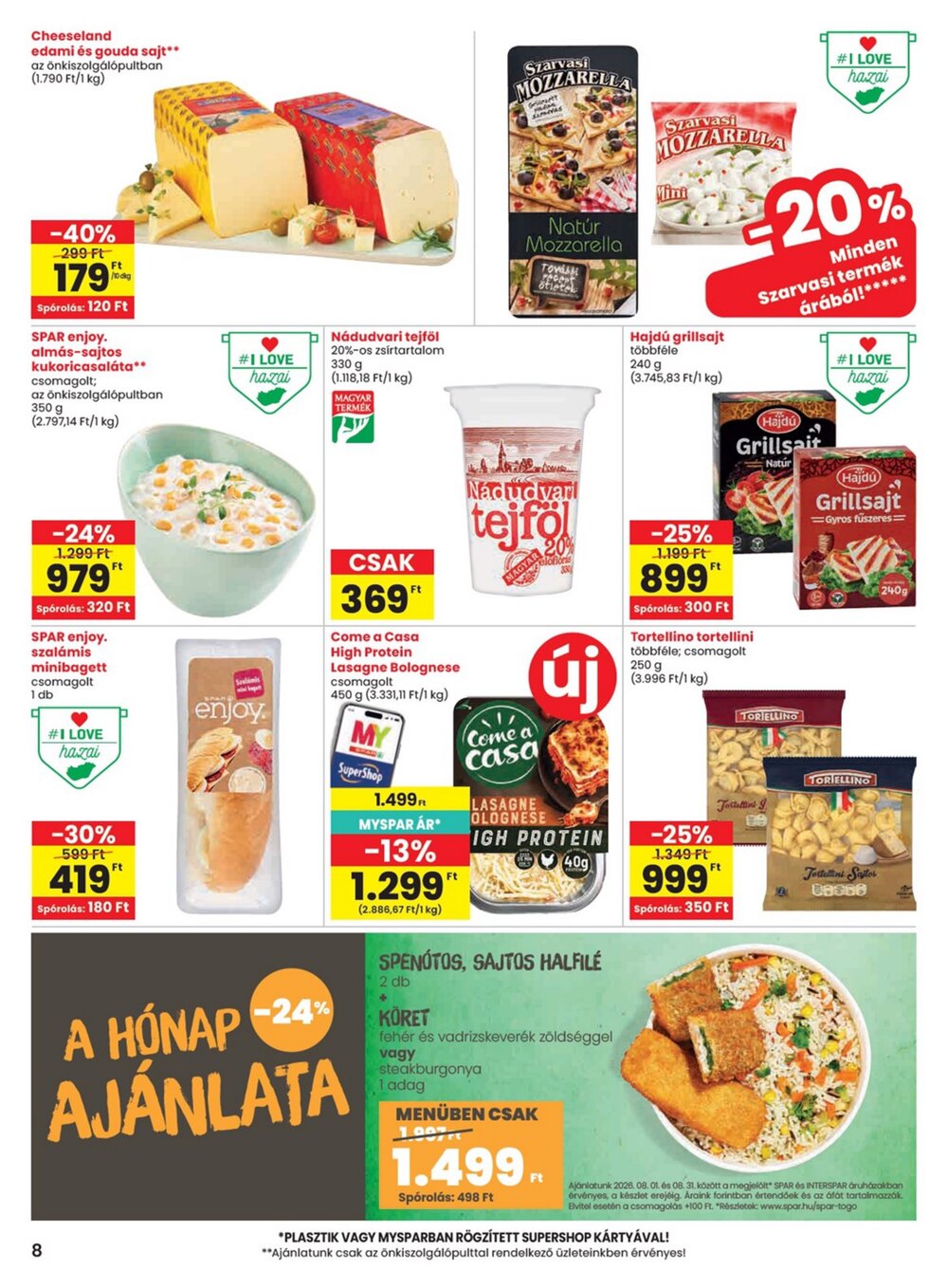 Spar akciós újság 2026.08.06-tól - 8. oldal.