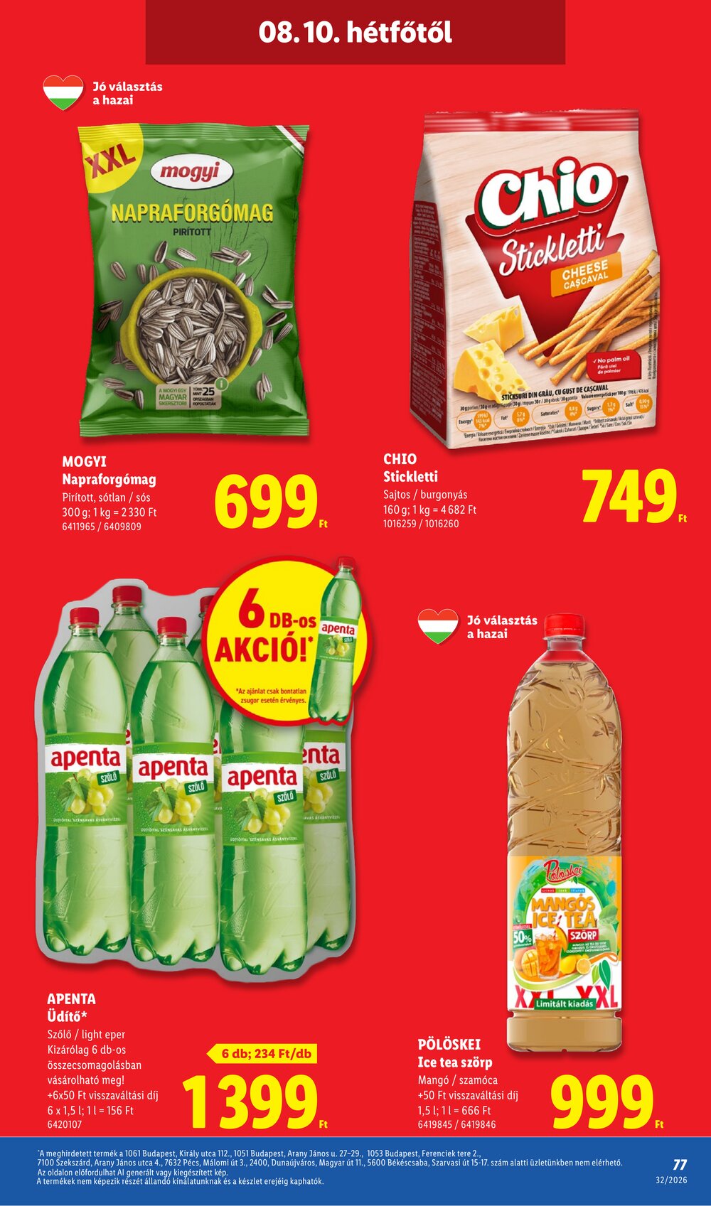 Lidl akciós újság 2026.08.06-tól - 77. oldal.
