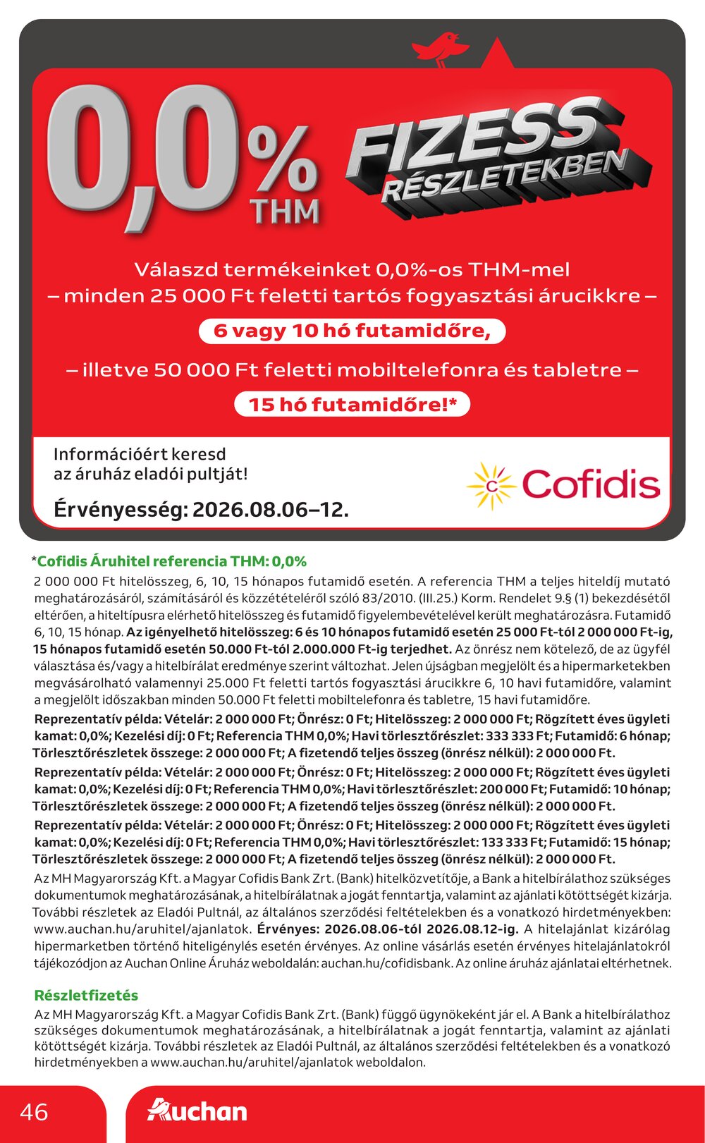 Auchan akciós újság 2026.08.06-tól - 46. oldal.