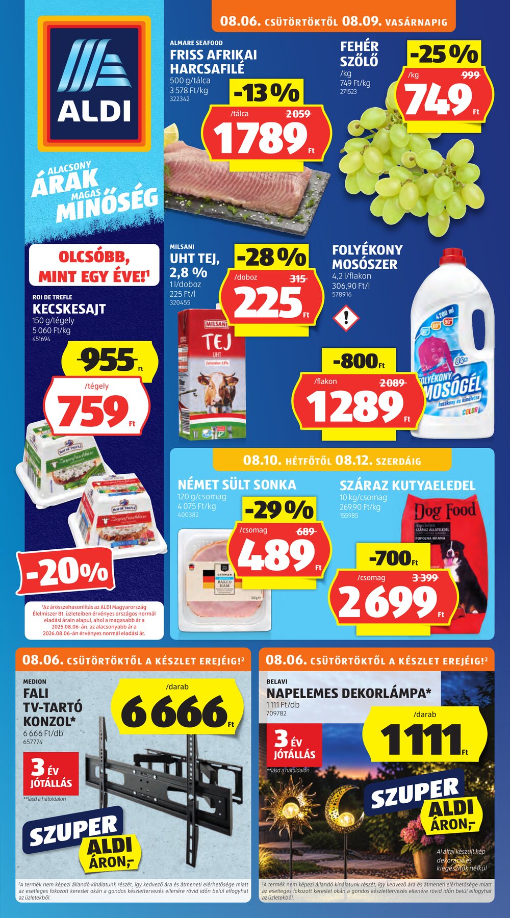 Aldi akciós újság 2026.08.06-tól - 1. oldal.