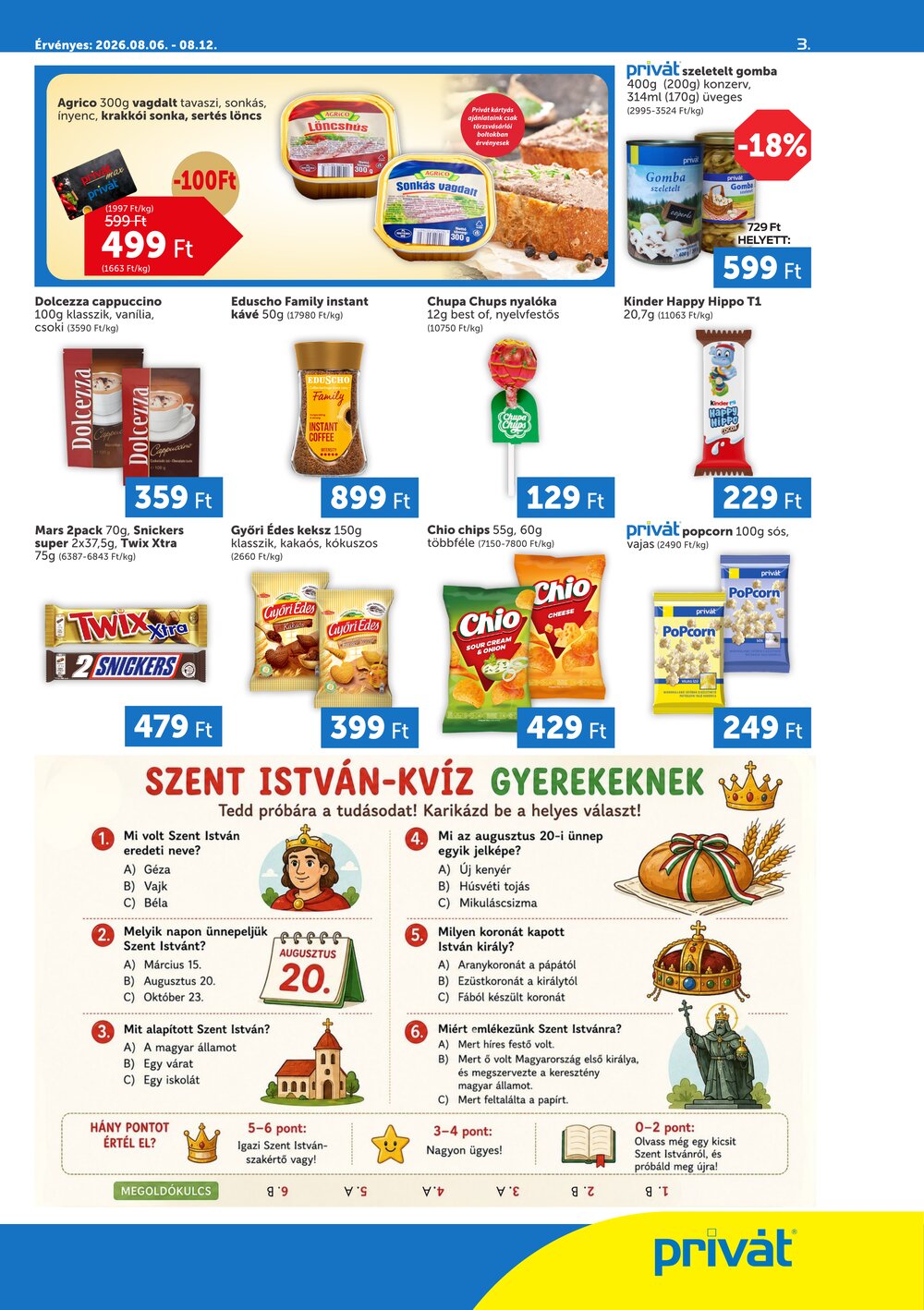 Privát akciós újság 2026.08.06-tól - 3. oldal.