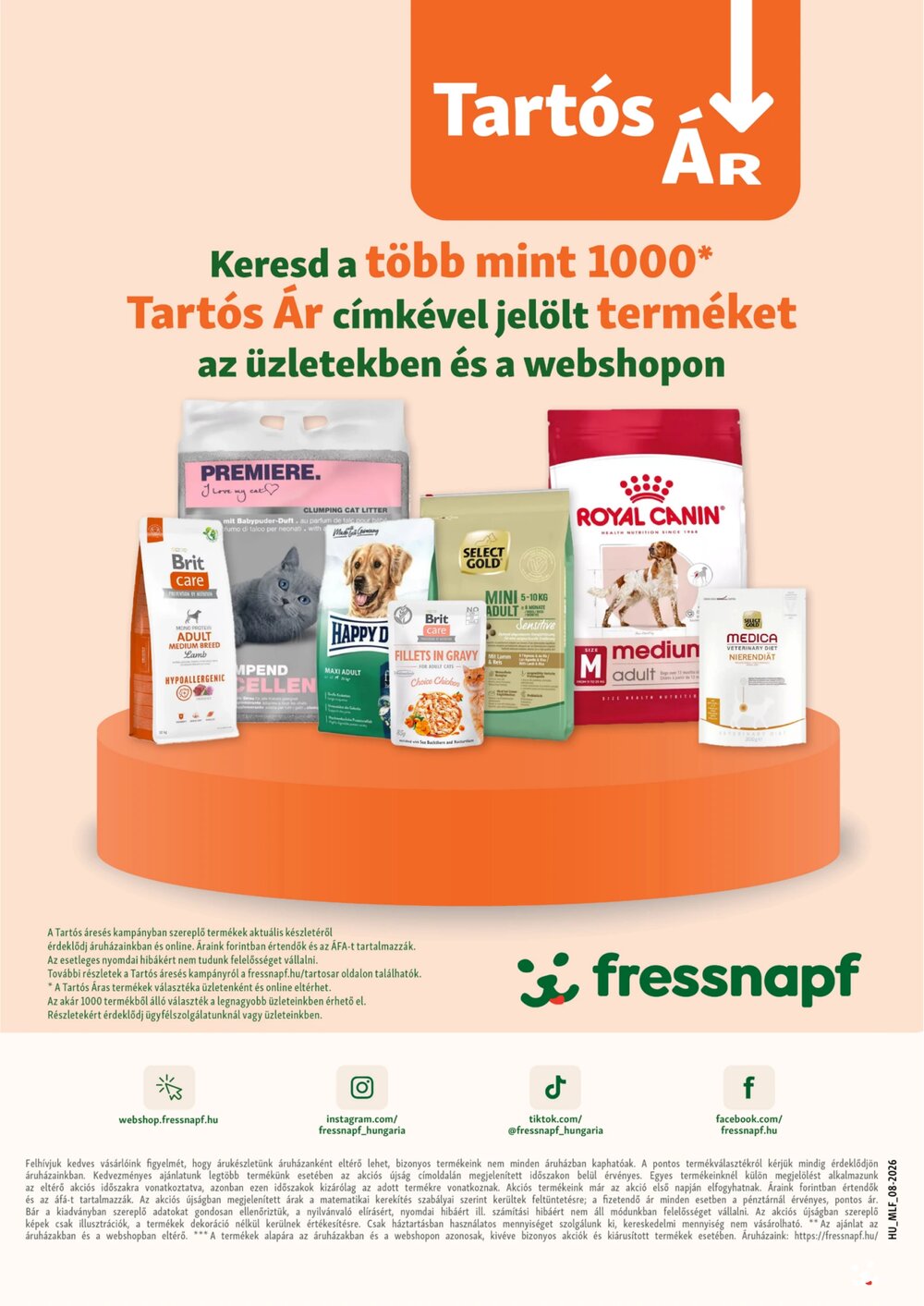 Fressnapf akciós újság 2026.08.06-tól - 15. oldal.
