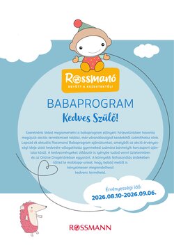 Rossmann akciós újság 2026.08.10-től