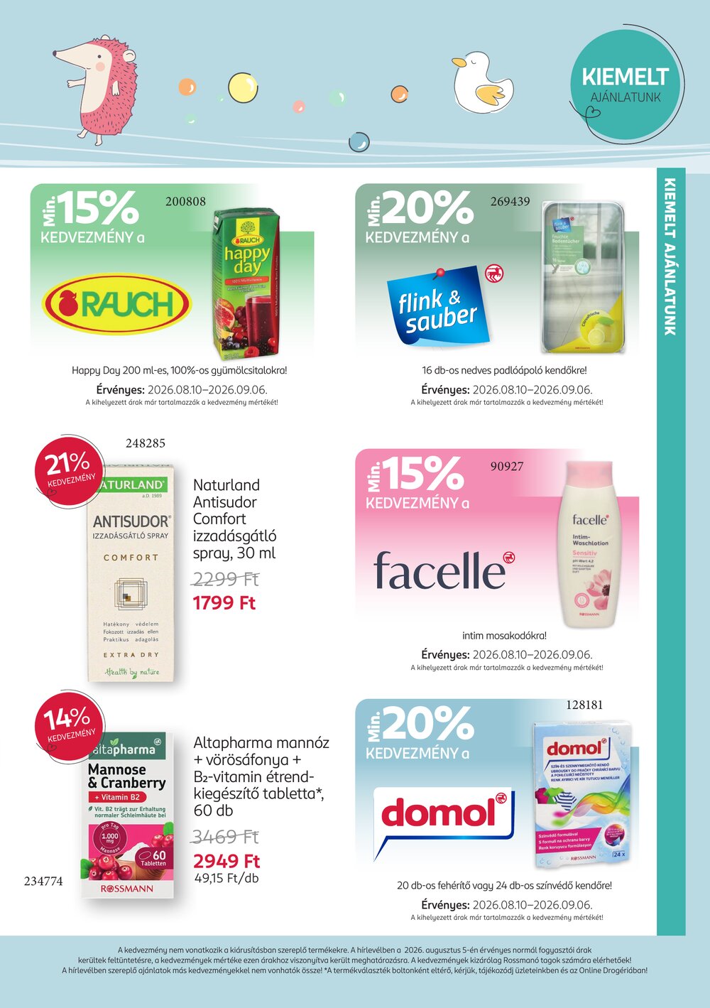 Rossmann akciós újság 2026.08.10-től - 3. oldal.
