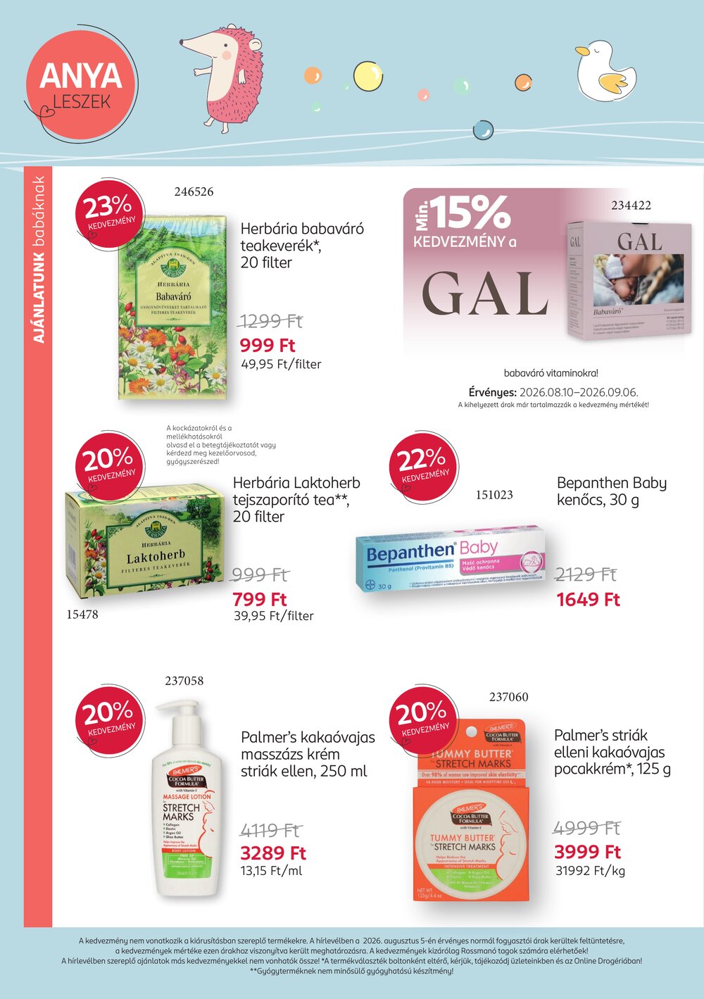 Rossmann akciós újság 2026.08.10-től - 6. oldal.