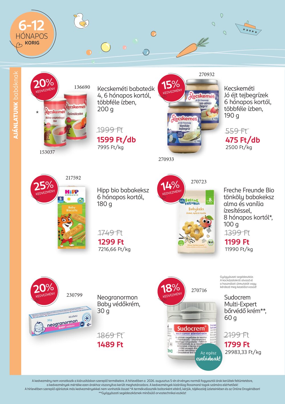 Rossmann akciós újság 2026.08.10-től - 8. oldal.