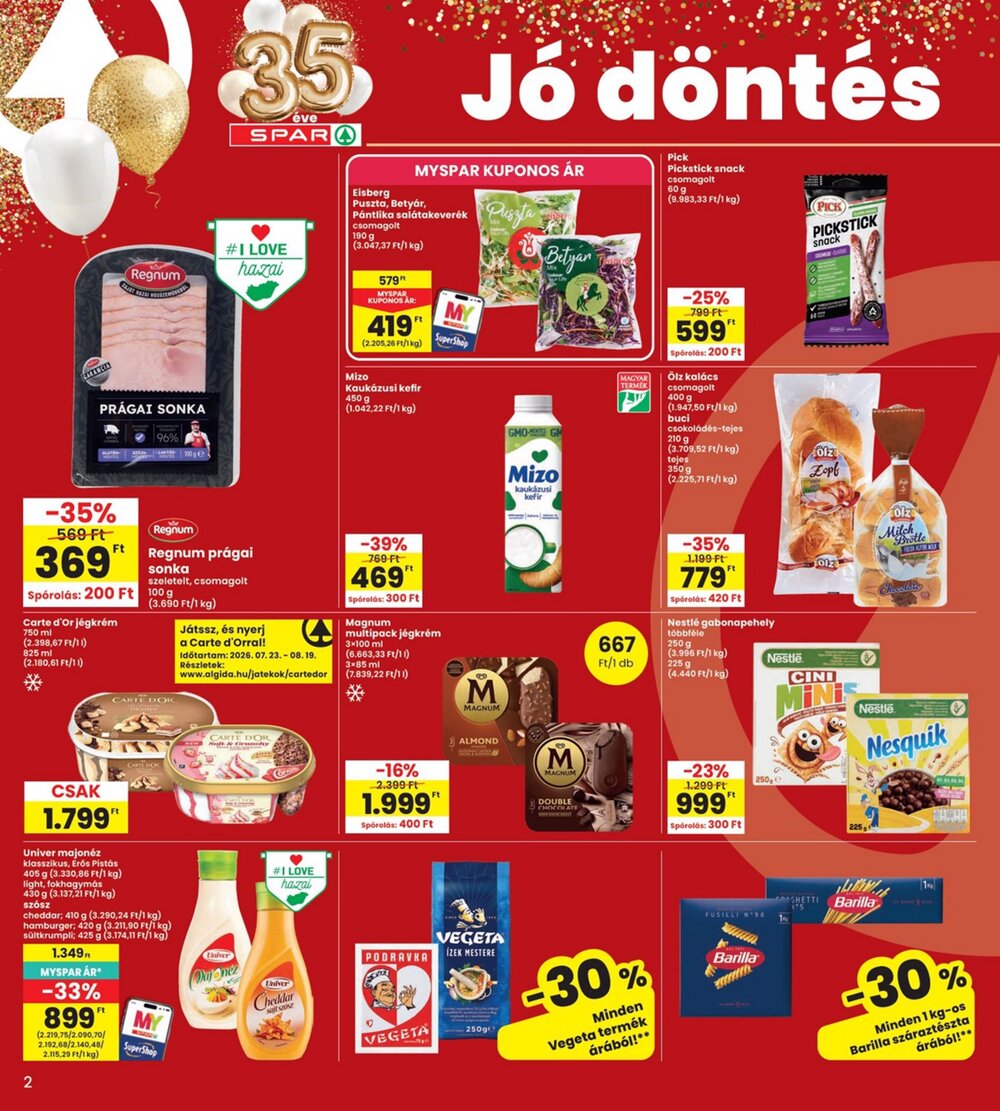 Interspar akciós újság 2026.08.13-tól - 2. oldal.