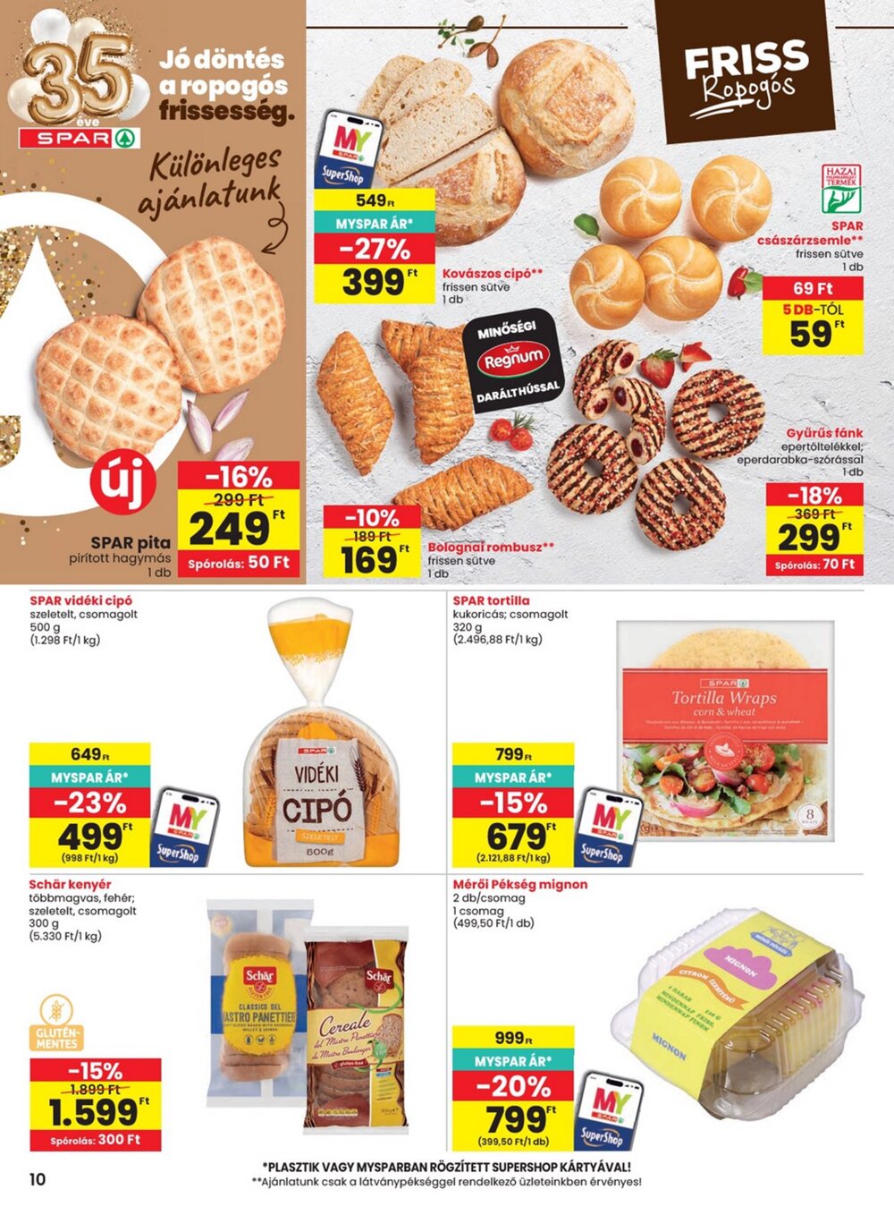 Spar akciós újság 2026.08.13-tól - 10. oldal.