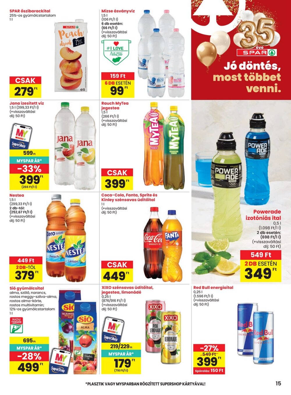 Spar akciós újság 2026.08.13-tól - 15. oldal.