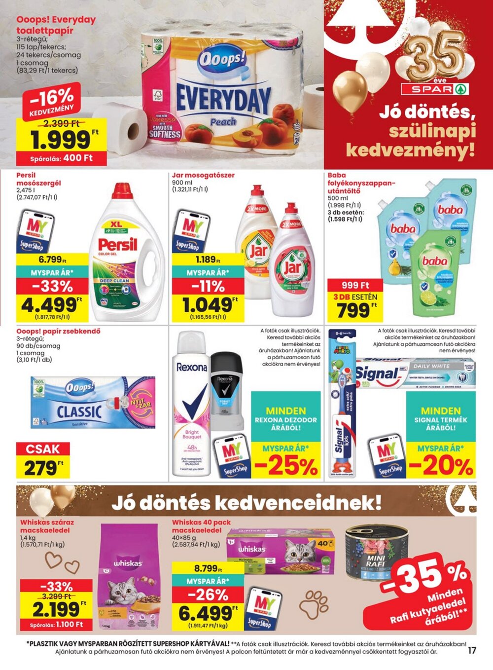 Spar akciós újság 2026.08.13-tól - 17. oldal.