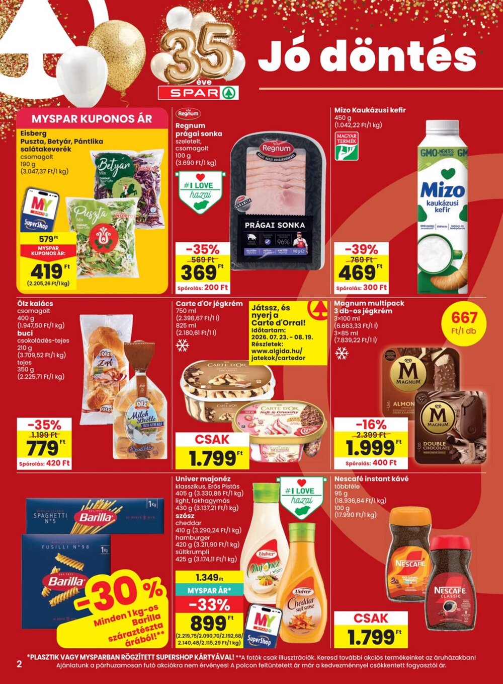Spar akciós újság 2026.08.13-tól - 2. oldal.