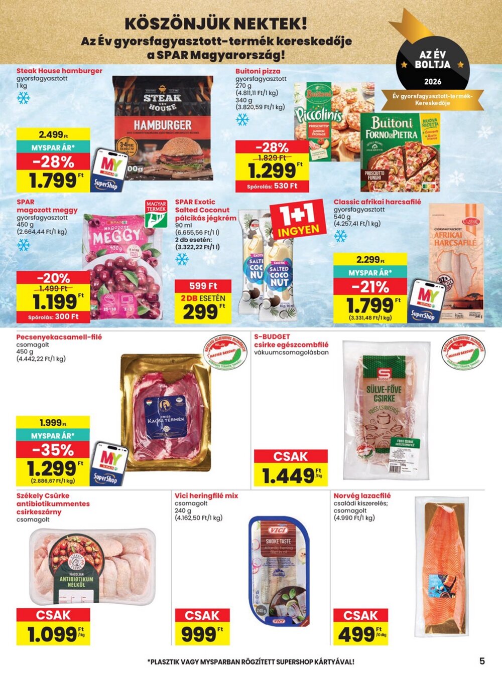 Spar akciós újság 2026.08.13-tól - 5. oldal.