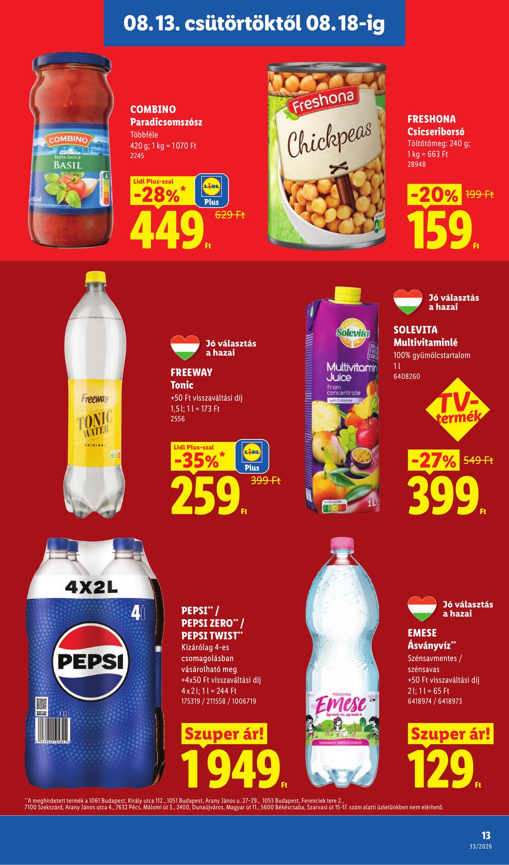 Lidl akciós újság 2026.08.13-tól - 13. oldal.