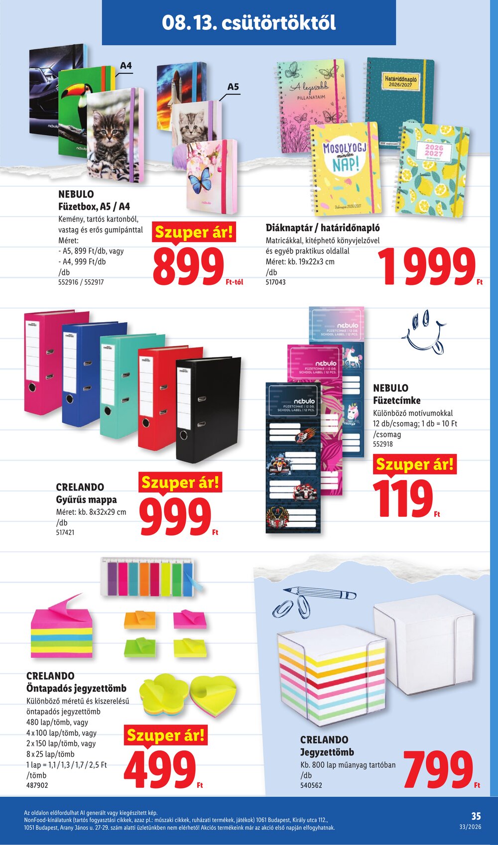 Lidl akciós újság 2026.08.13-tól - 35. oldal.