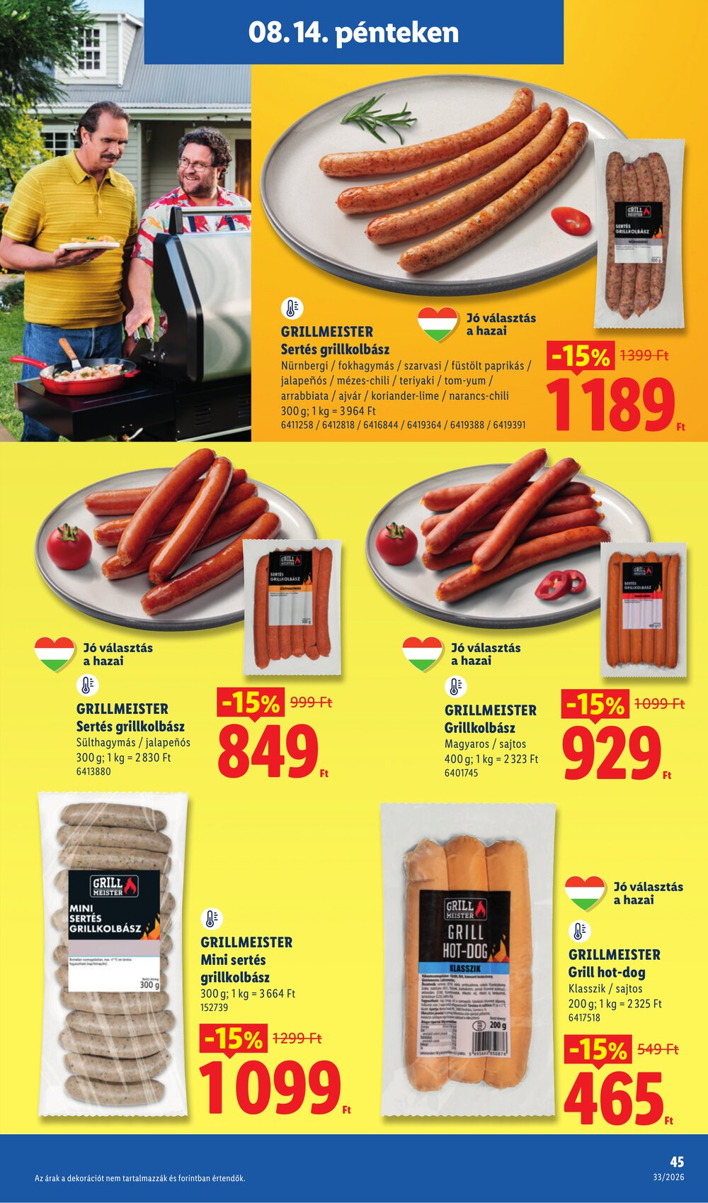 Lidl akciós újság 2026.08.13-tól - 45. oldal.