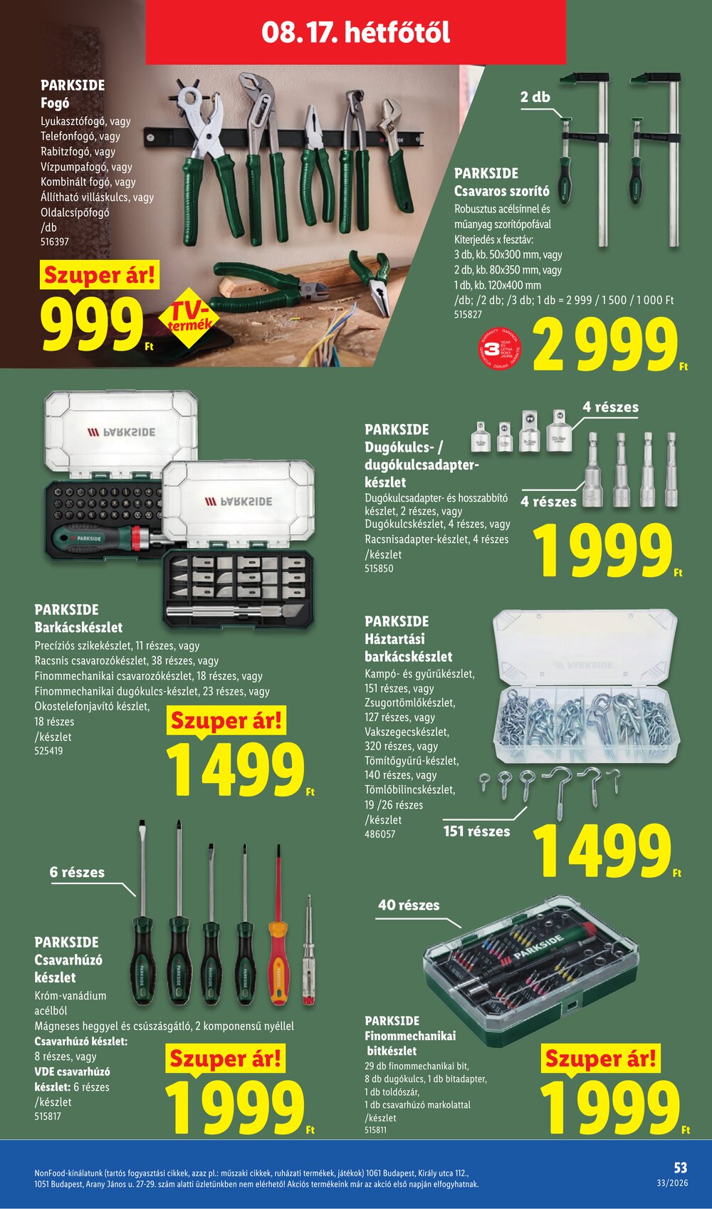 Lidl akciós újság 2026.08.13-tól - 53. oldal.