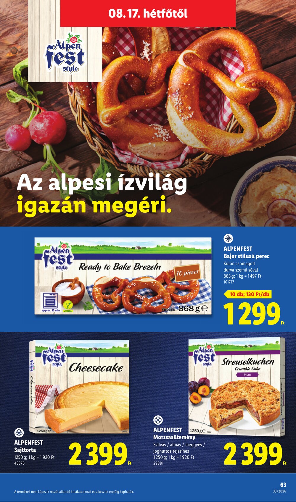 Lidl akciós újság 2026.08.13-tól - 63. oldal.