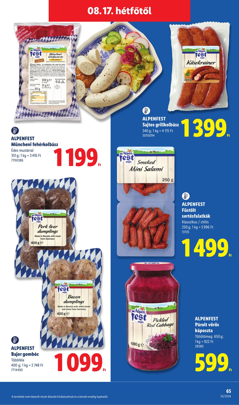 Lidl akciós újság 2026.08.13-tól - 65. oldal.