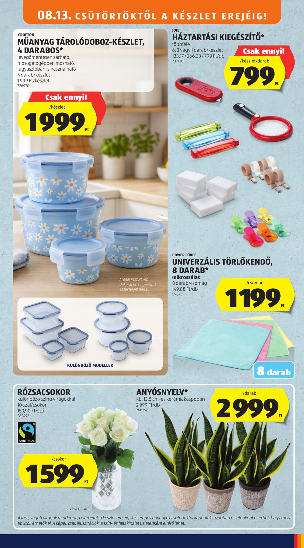 Aldi akciós újság 2026.08.13-tól - 31. oldal.