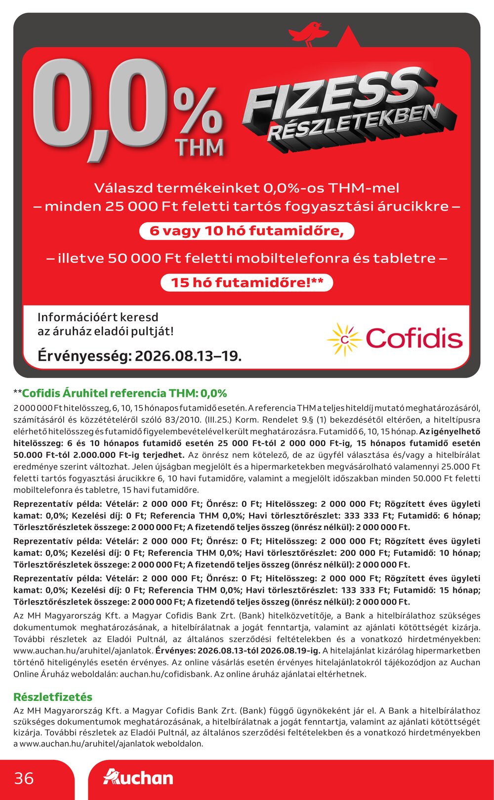 Auchan akciós újság 2026.08.13-tól - 36. oldal.