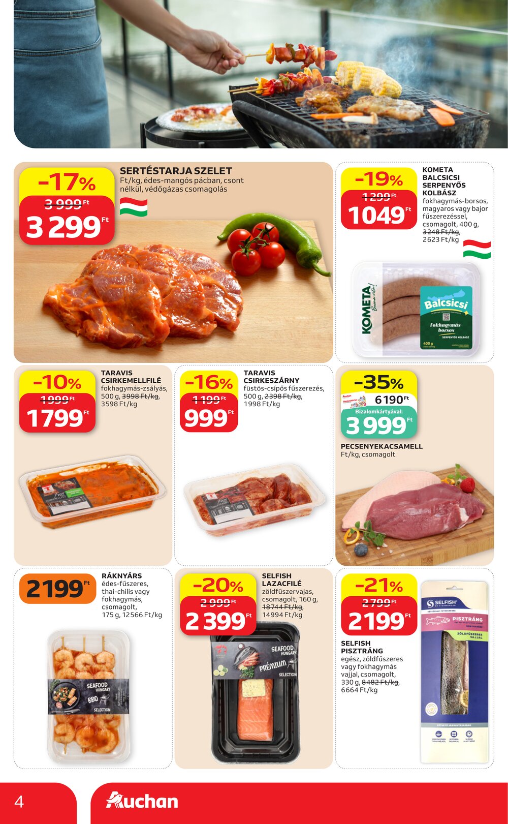 Auchan akciós újság 2026.08.13-tól - 4. oldal.