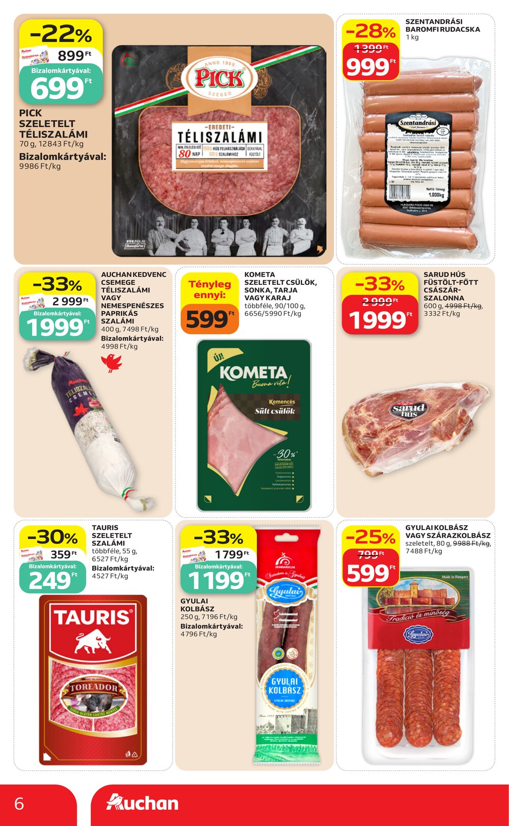 Auchan akciós újság 2026.08.13-tól - 6. oldal.