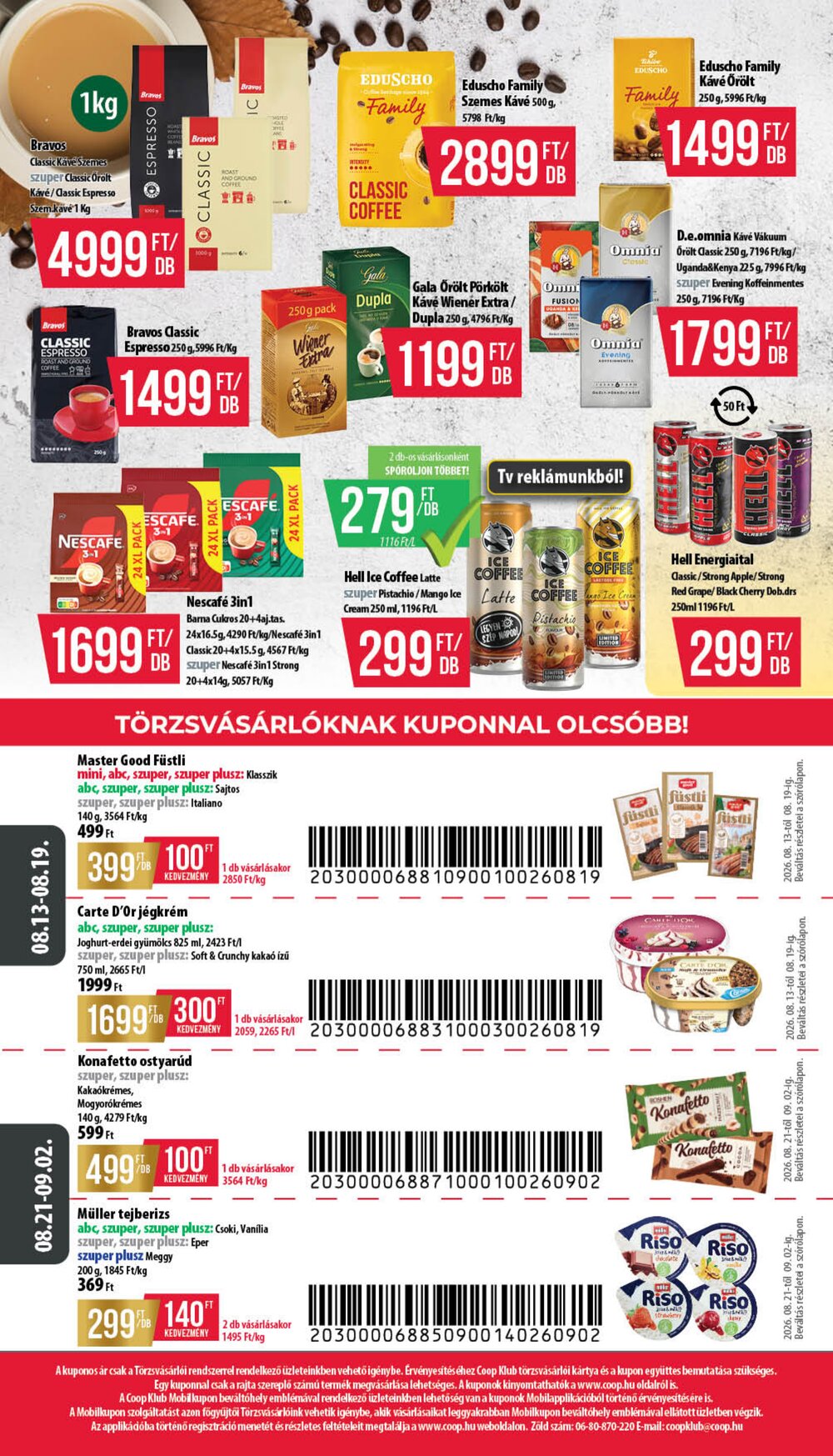 Coop akciós újság 2026.08.13-tól - 12. oldal.