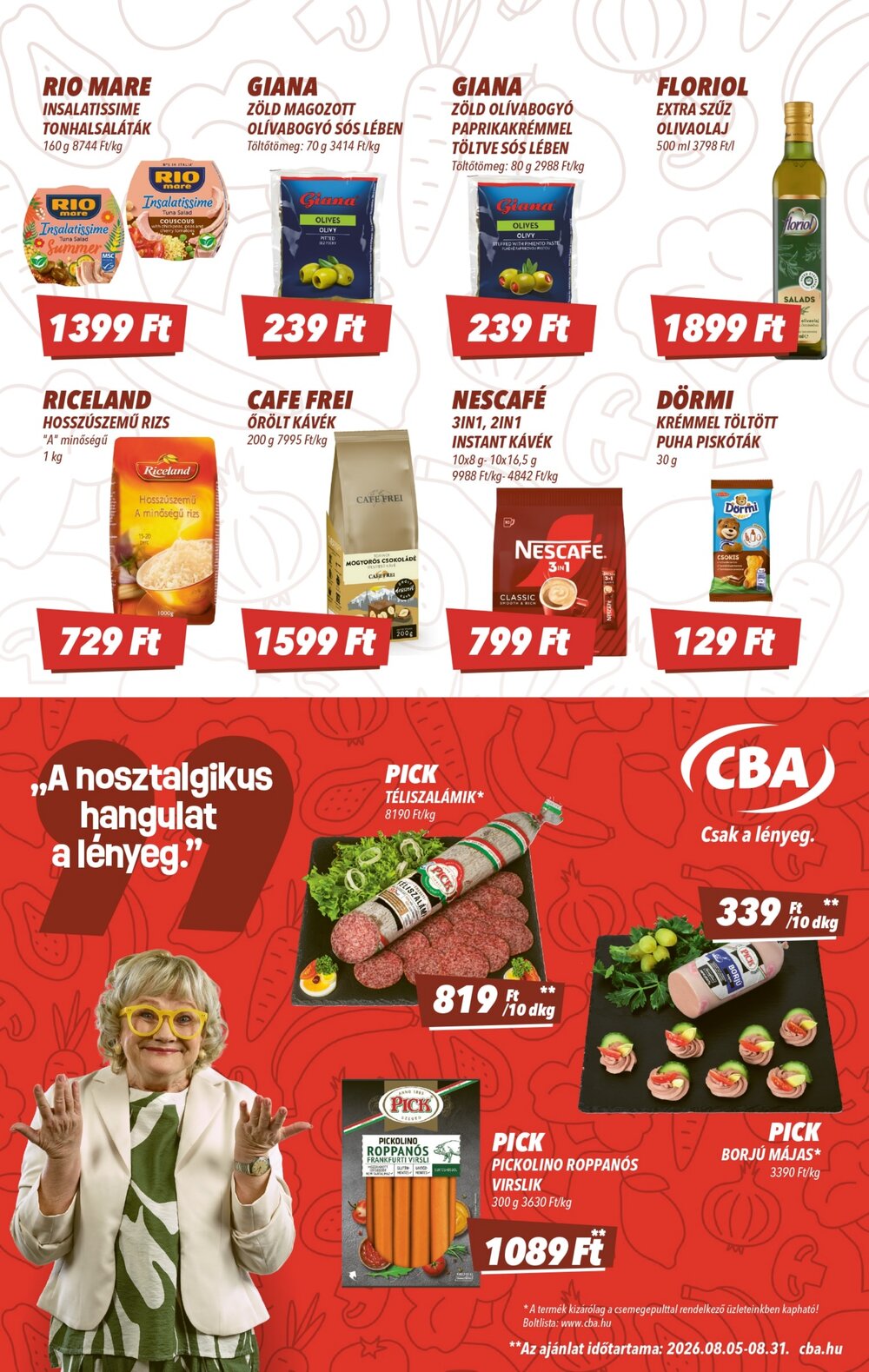 CBA akciós újság 2026.08.13-tól - 3. oldal.