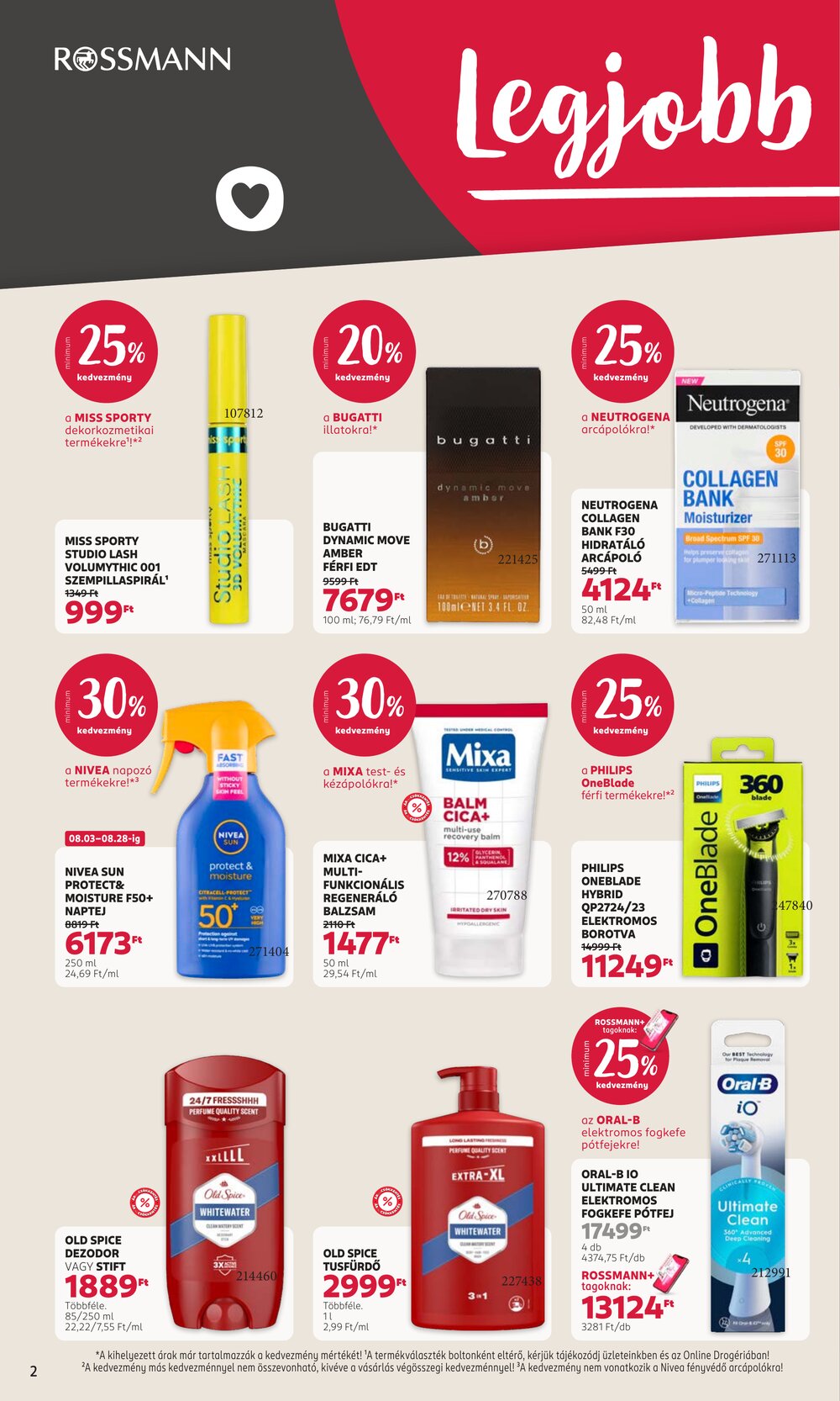 Rossmann akciós újság 2026.08.17-től - 2. oldal.