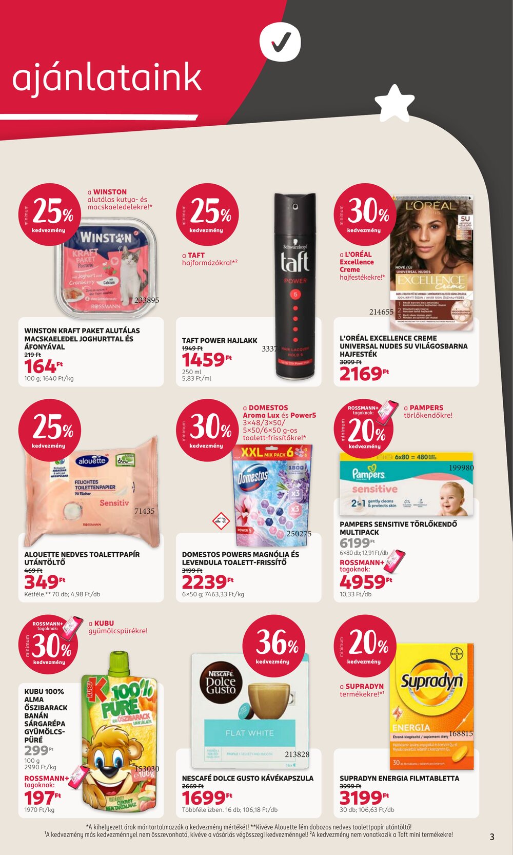 Rossmann akciós újság 2026.08.17-től - 3. oldal.