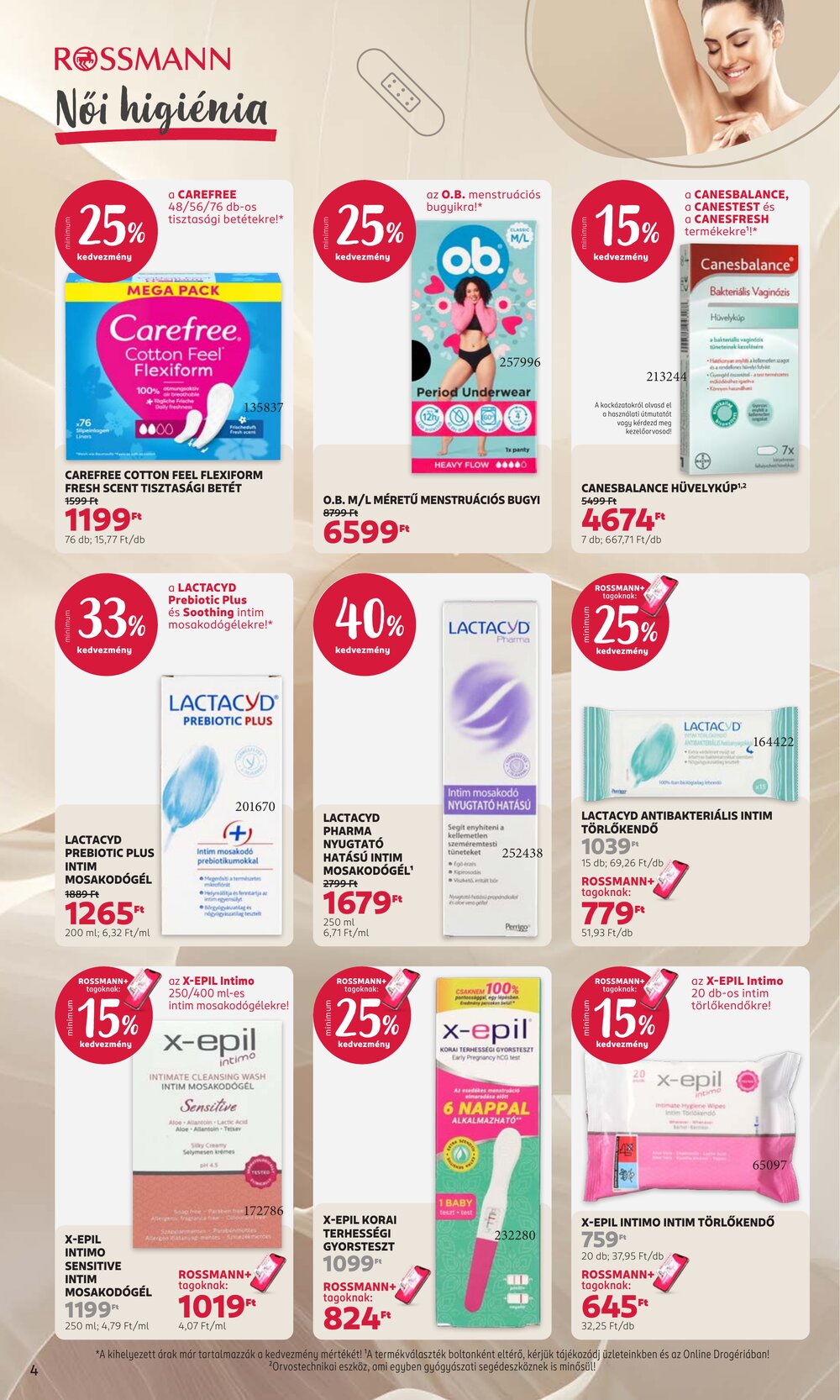Rossmann akciós újság 2026.08.17-től - 4. oldal.
