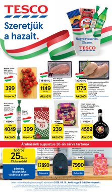 Tesco akciós újság 2026.08.18-tól