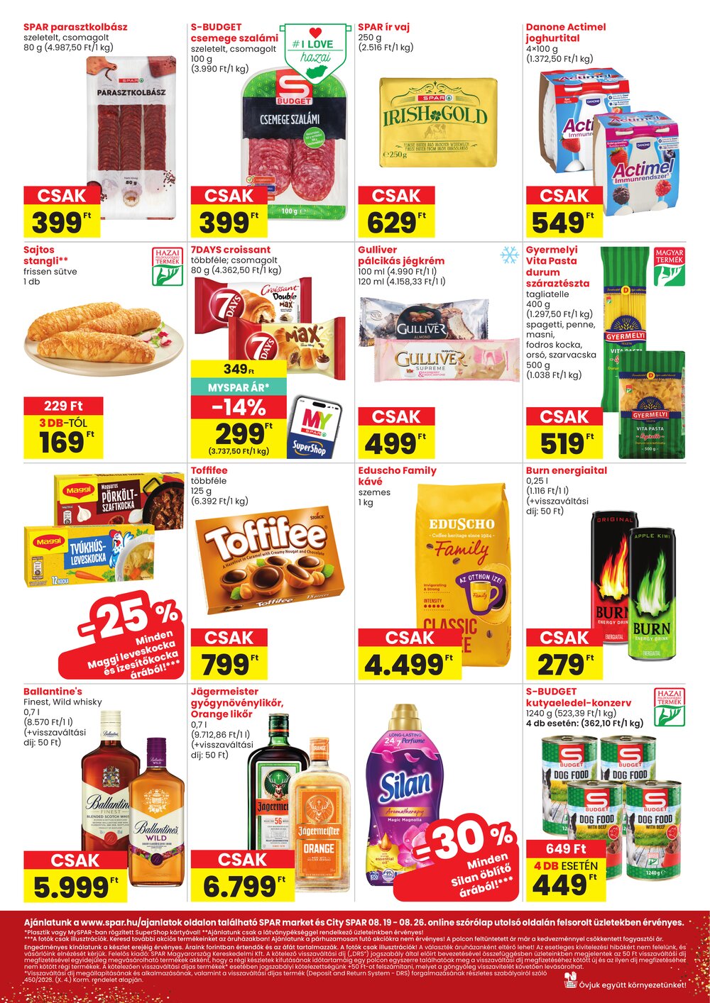 Spar Market akciós újság 2026.08.19-től - 2. oldal.