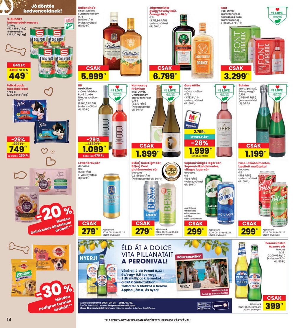 Interspar akciós újság 2026.08.19-től - 14. oldal.