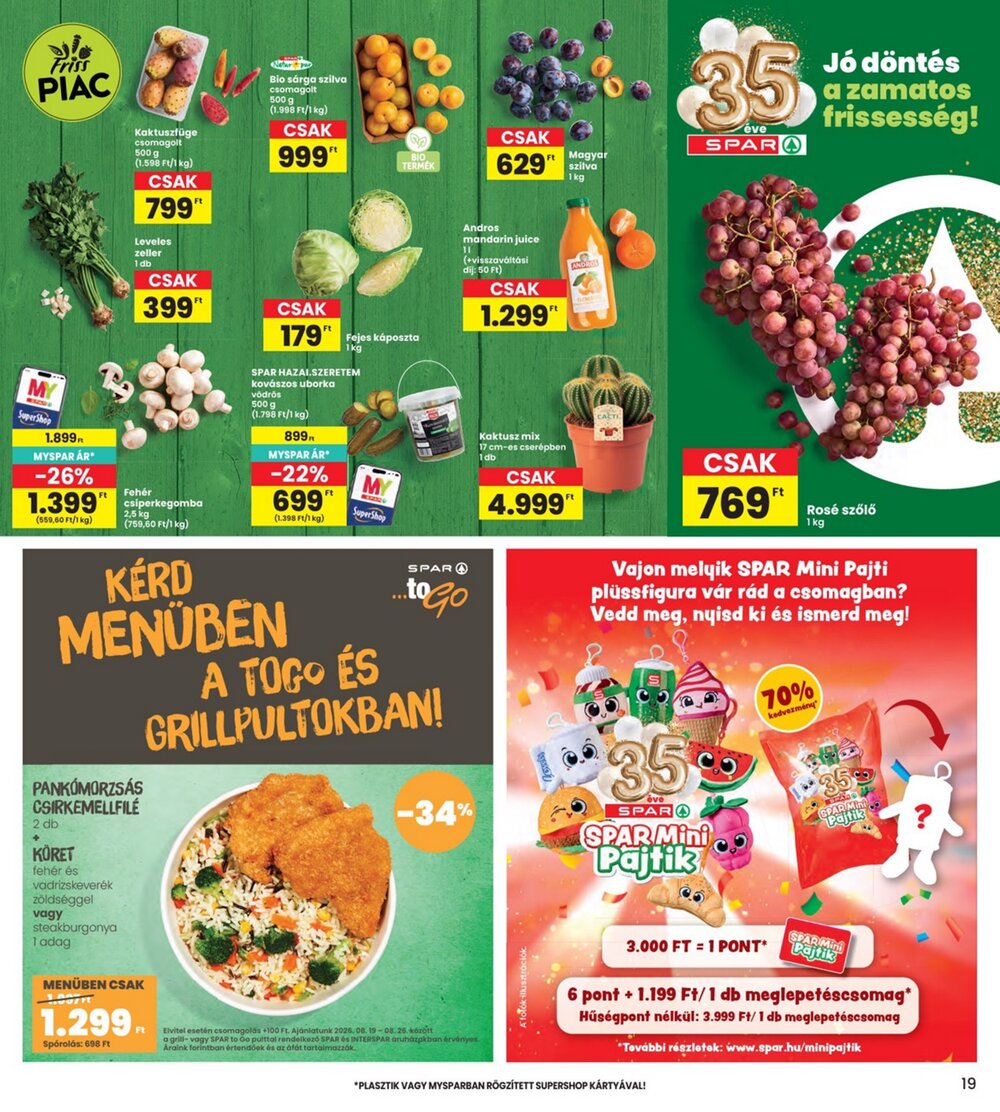 Interspar akciós újság 2026.08.19-től - 19. oldal.