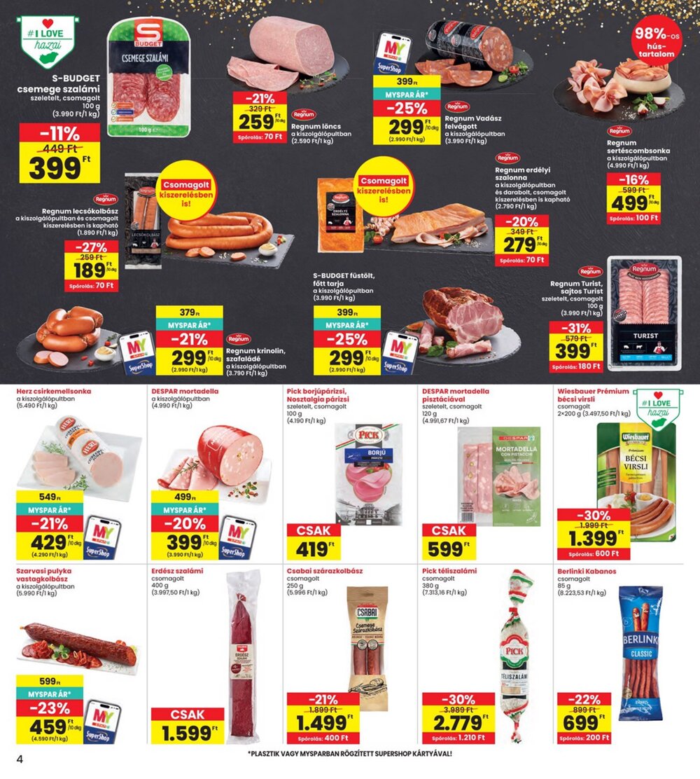 Interspar akciós újság 2026.08.19-től - 4. oldal.