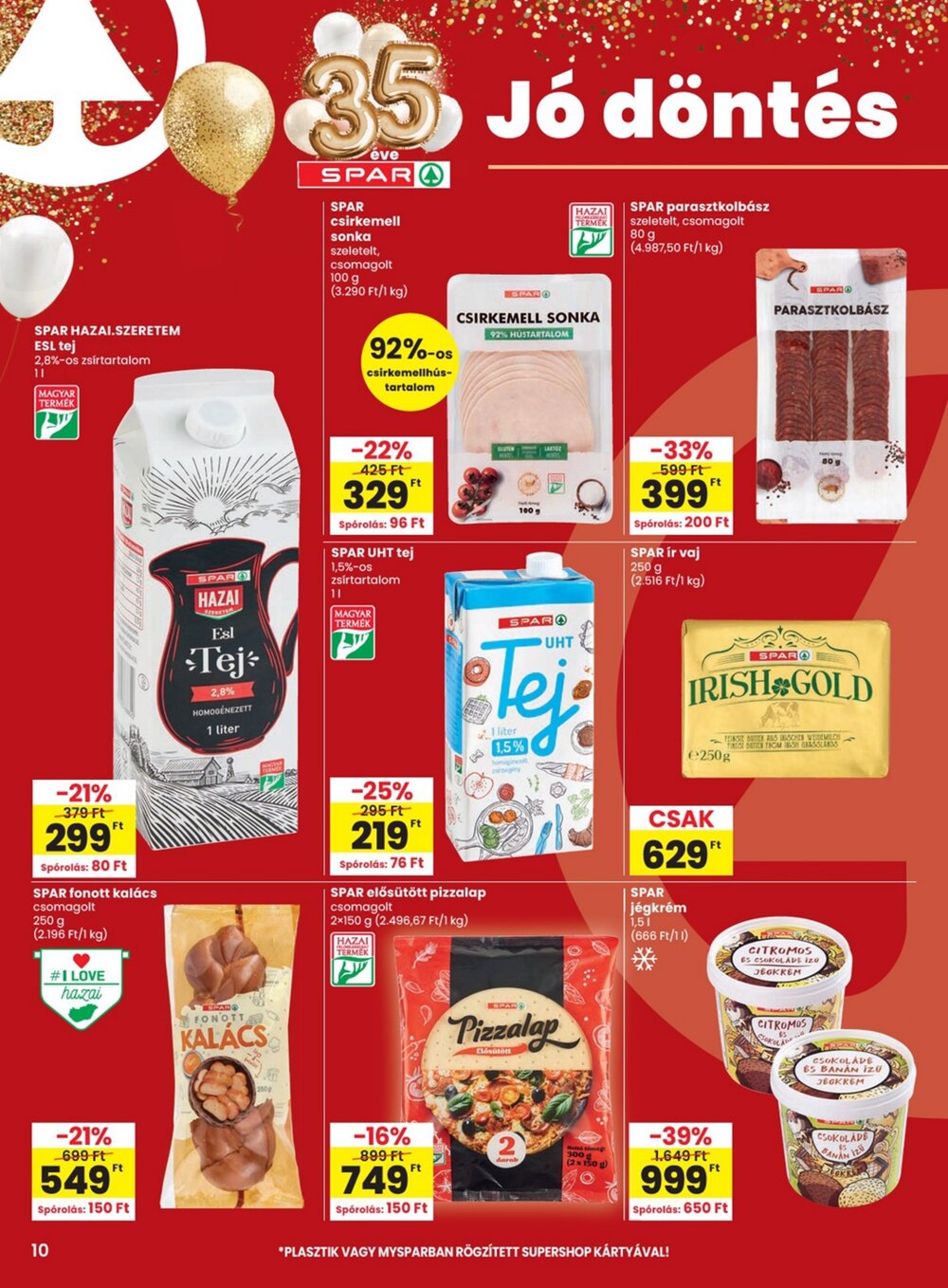 Spar akciós újság 2026.08.19-től - 10. oldal.