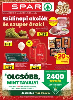 Spar akciós újság 2026.08.19-től