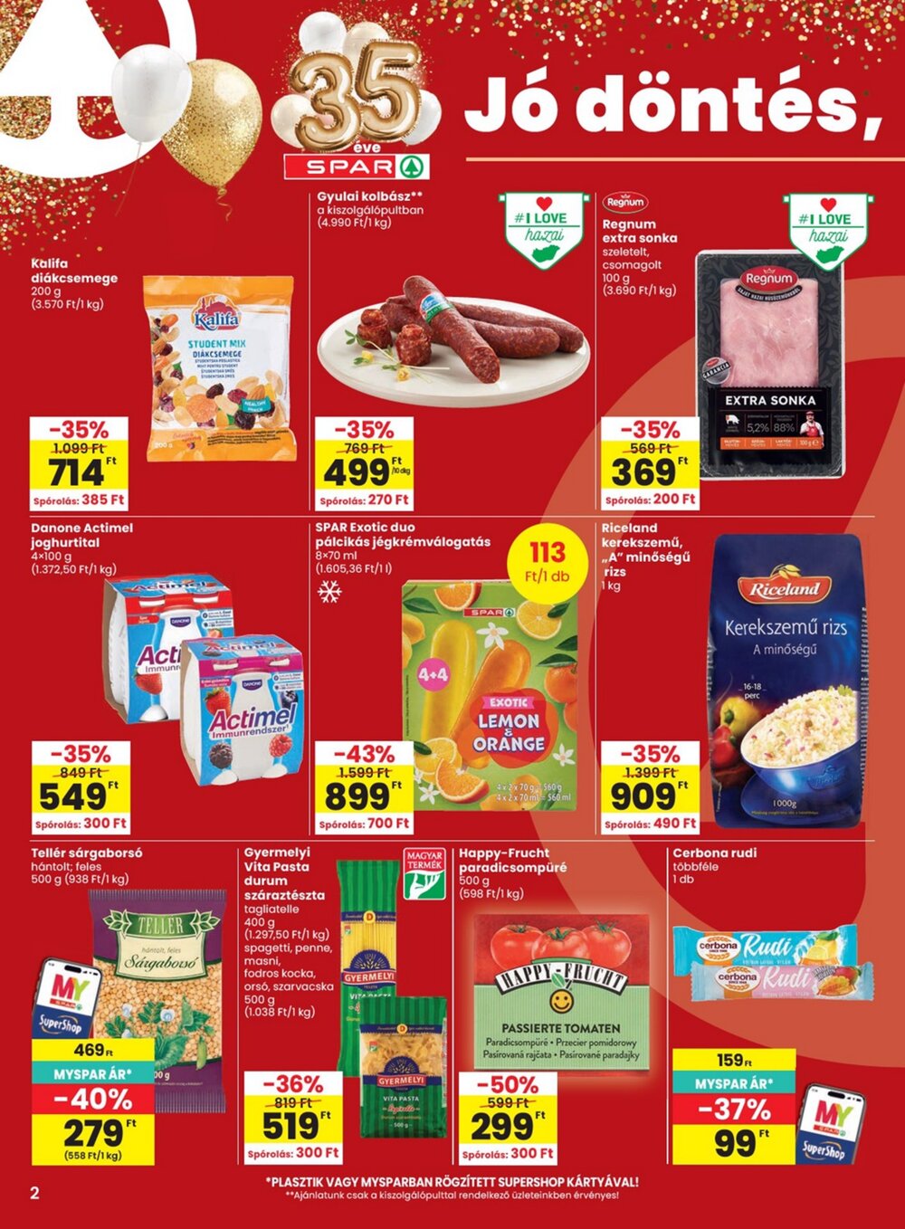 Spar akciós újság 2026.08.19-től - 2. oldal.