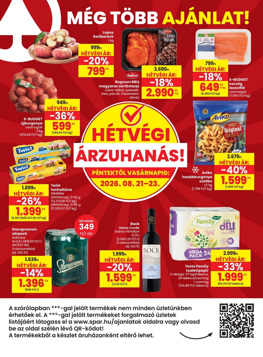 Spar akciós újság 2026.08.19-től - 20. oldal.