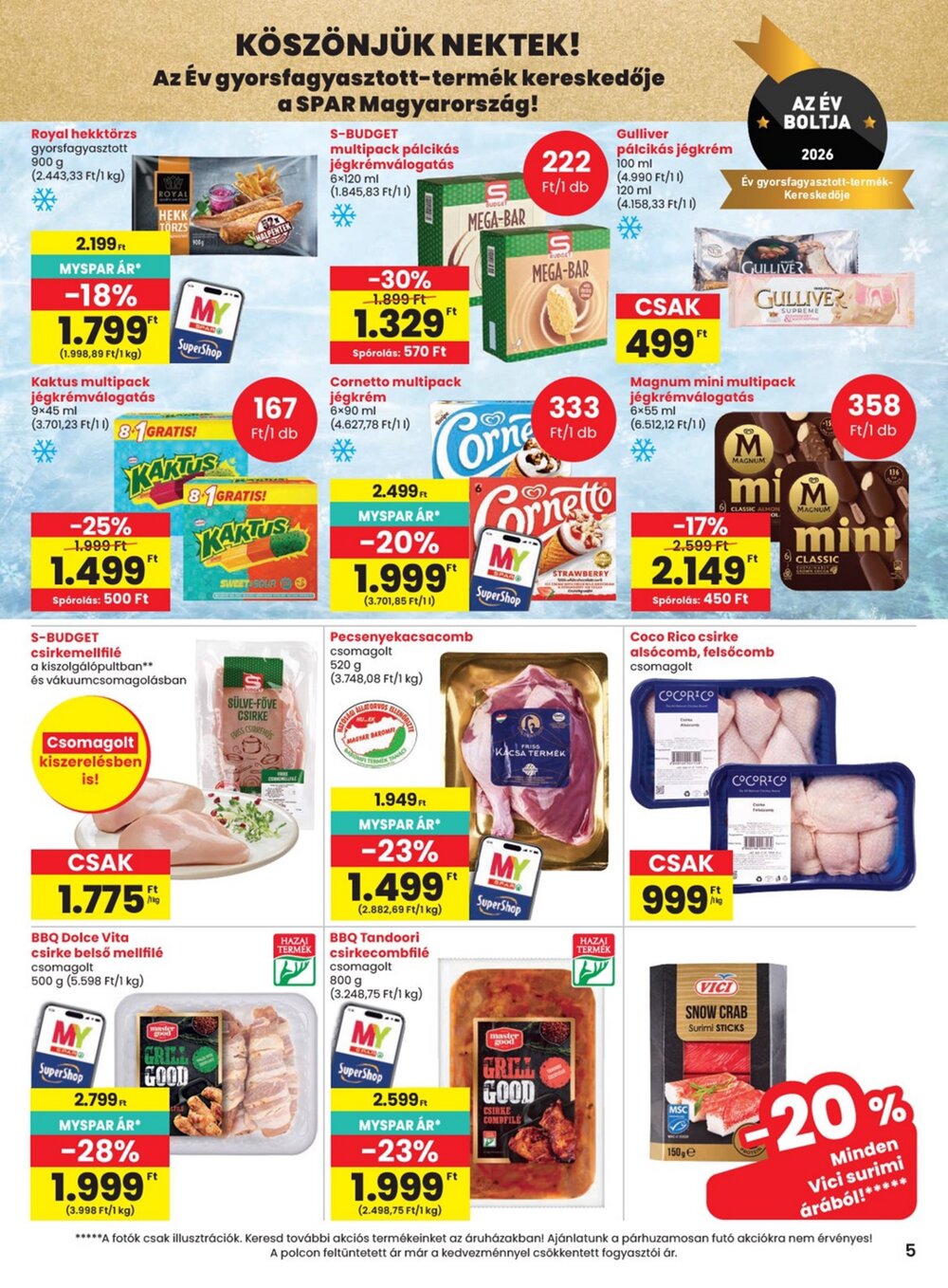 Spar akciós újság 2026.08.19-től - 5. oldal.