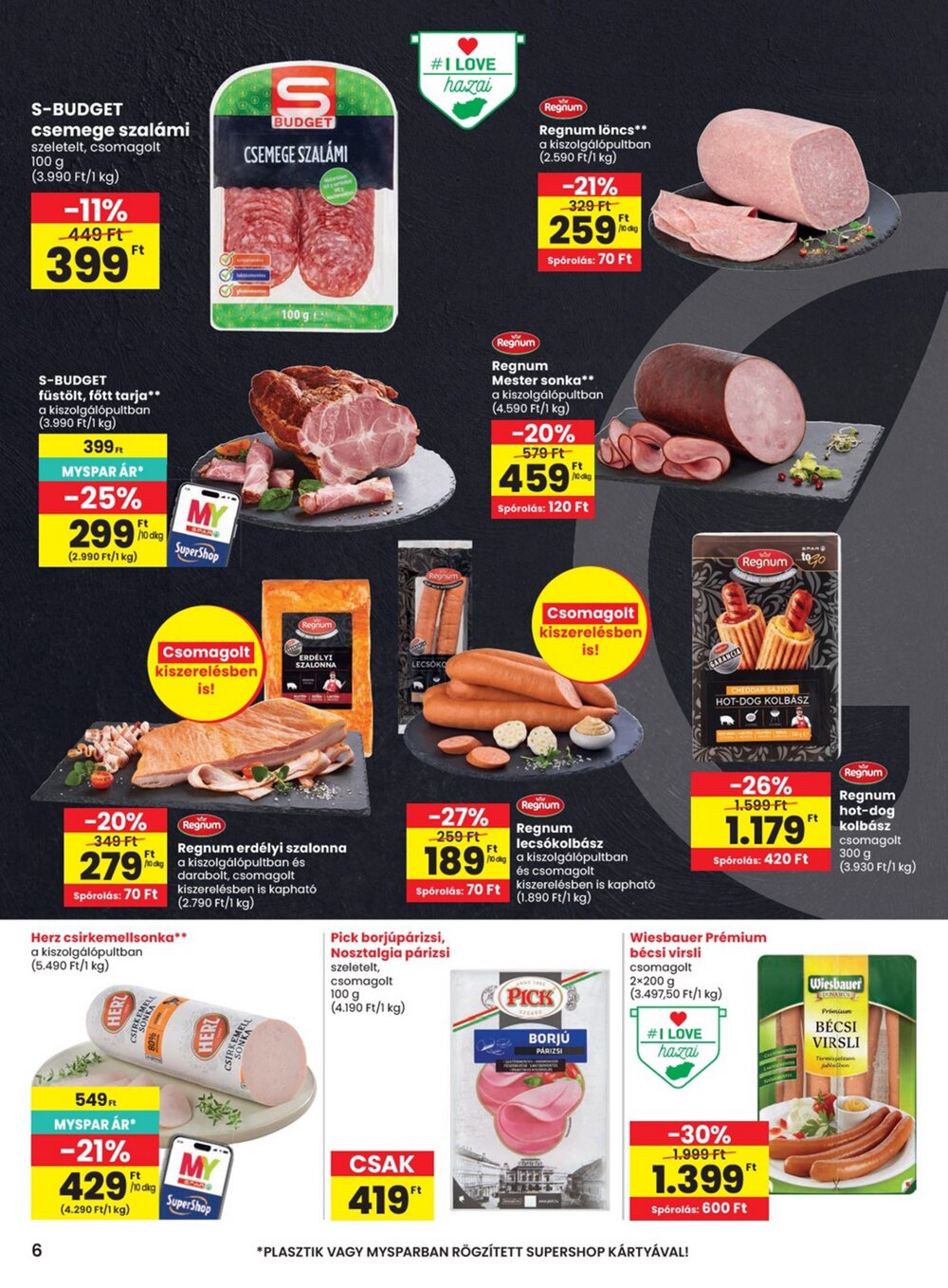 Spar akciós újság 2026.08.19-től - 6. oldal.