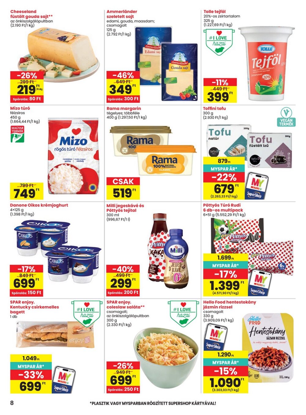 Spar akciós újság 2026.08.19-től - 8. oldal.